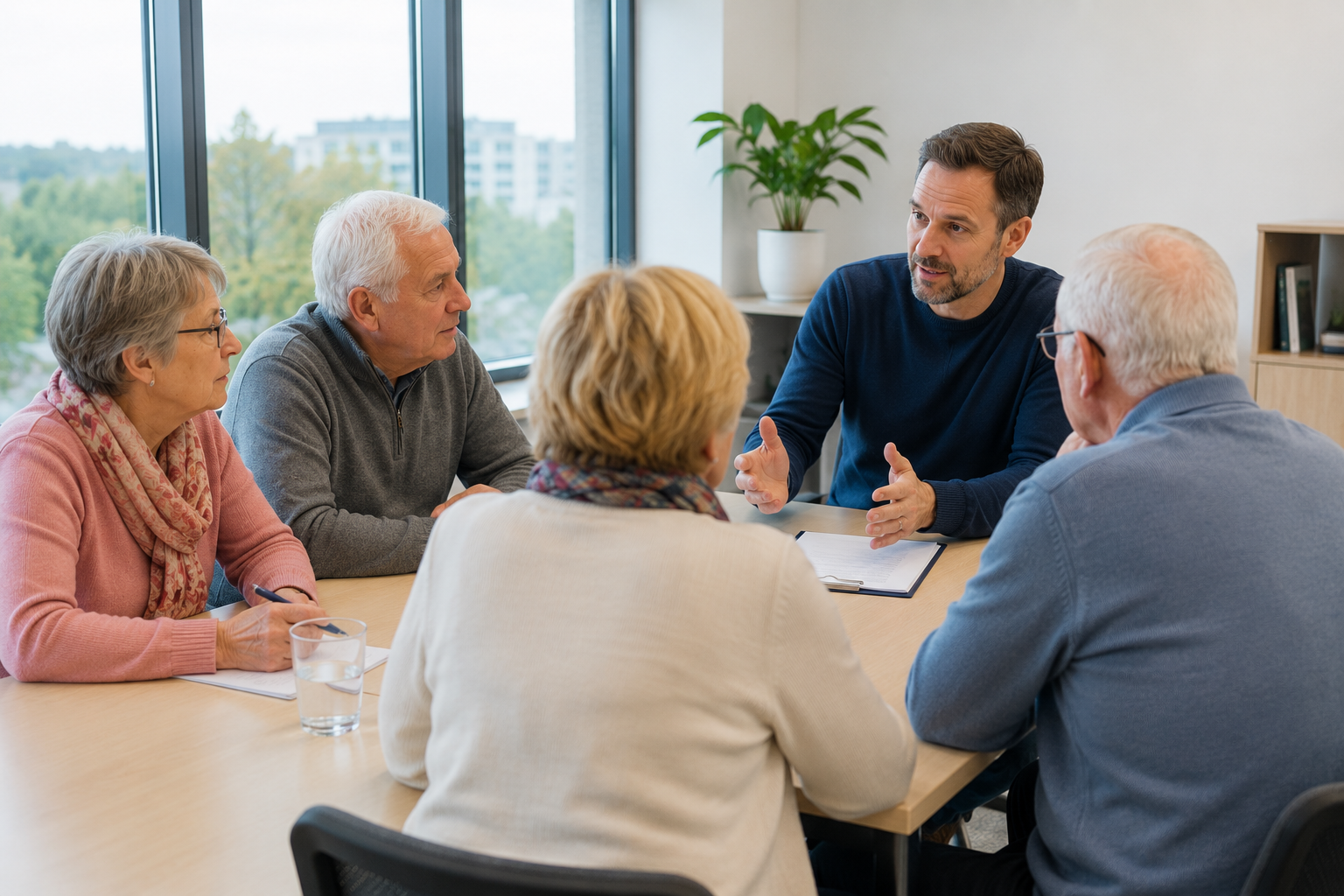Persönliches Beratungsgespräch zur Gerinnungsschulung und INR-Selbstmessung in Neumünster.